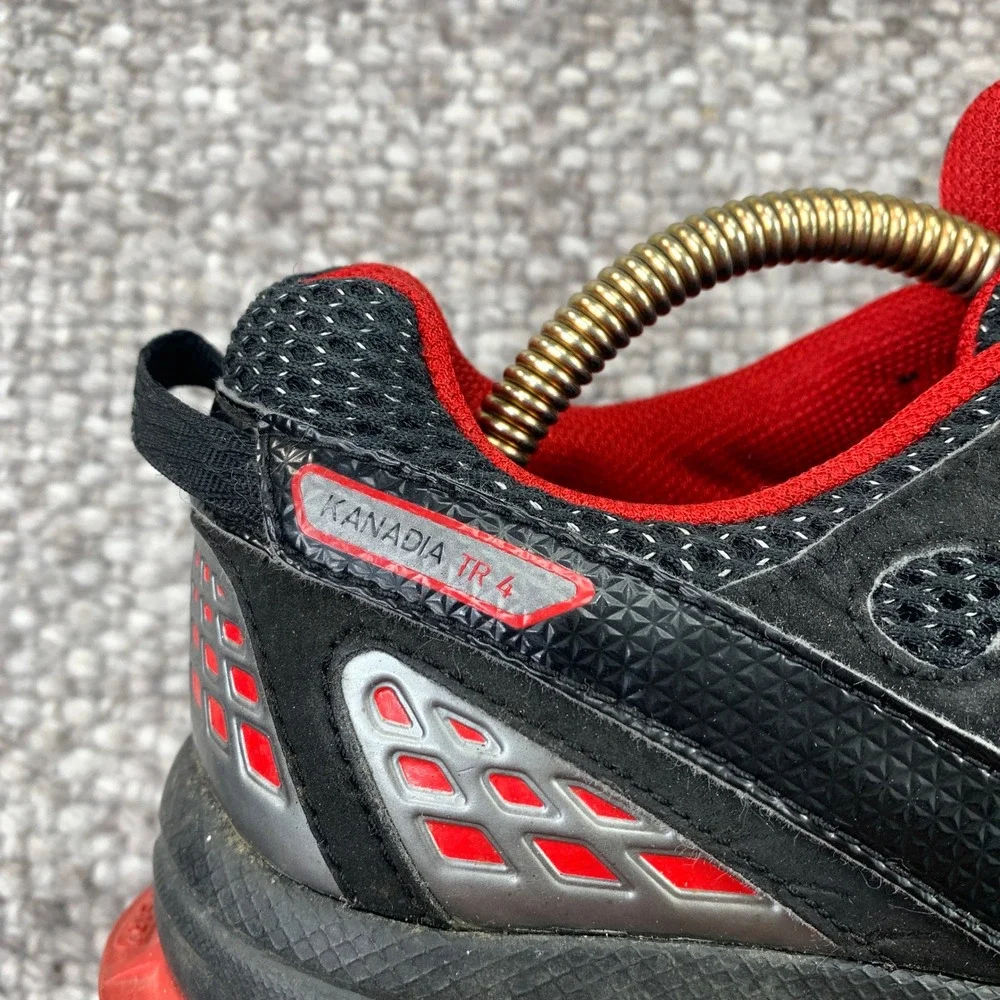 Adidas Kanadia TR 4 Trail Running Shoes Mens 7 Black Red G45878 Sneaker